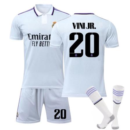22-23 Lasten Vinicius Real Madrid Kotipelipaita Koko 20 VINI JR 105-115cm