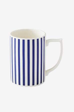 Spode - Krus Narrow Stripe Steccato 0,35 L - Blå - Kopper & krus - Fra Homeroom