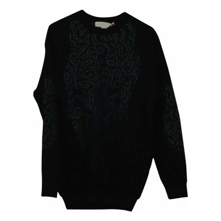 Stella McCartney Pre-owned Pre-owned Leopard Design Pullover , Zwart , Dames , Maat: M Vintage Tops