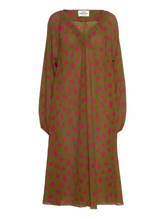 Bumpy Flower Bellini Dress Brown Mads Nørgaard