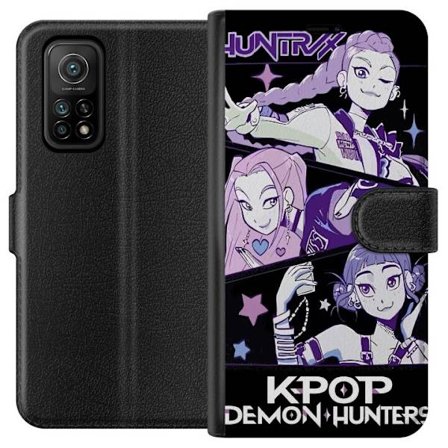Yhteensopiva Lompakkokotelo Xiaomi Xiaomi Mi 10T Pro 5G Kpop Demon Hunters Huntrix Trio Tytöt Violetit tähdet Retro-idoli Taidetta
