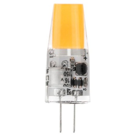 LED-lampa, G4, 250 lm ers. 25W, sockel med kontakt, dimbar, vit varm