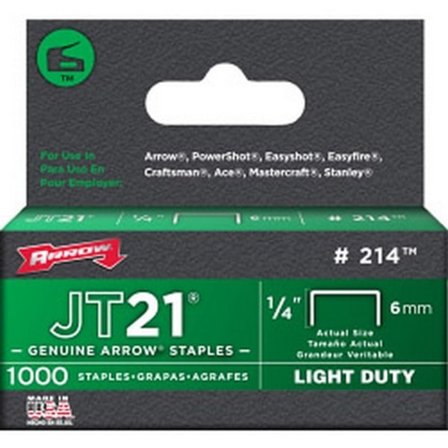 Arrow JT21 T27 Klammer (Förpackning med 1000) 7,9 mm x 8 mm Silver