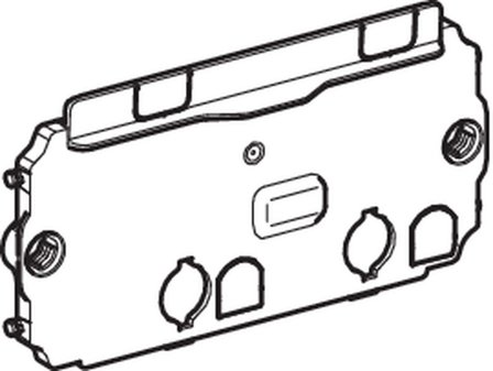 Geberit 243.089.00.1 Skyddsplatta till Omega inbyggnadscistern, Badrum