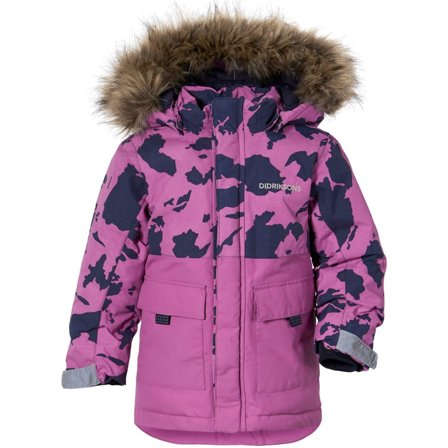 Didriksons Polarbjörnen Kids Printed Parka 2 Children synthetic-lined parkas Pink 100