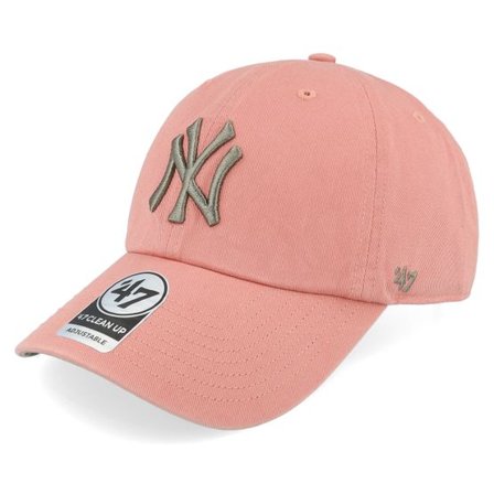 47 Brand - MLB Rosa unconstructed Keps - New York Yankees Ballpark Camo Clean Up Sedona Pink Dad Cap @ Hatstore