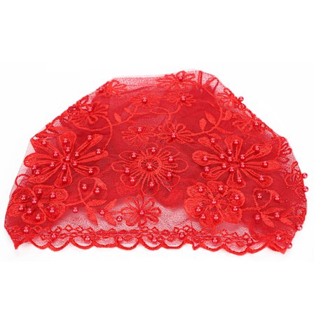 Muslimsk turbanhatt, lett, pustende stoff, muslimsk hijab for kvinner, egnet for daglig bruk, forestillinger, tilbedelse, skarlagenrød