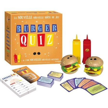 BURGER QUIZ V2 - Brætspil - DUJARDIN - Konkurrer i skøre joke-dueller
