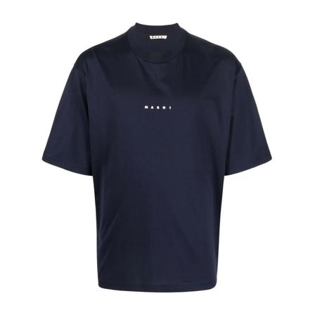 Marni, T-Shirts Blauw, Heren, Maat:XS