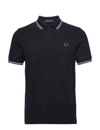 Twin Tipped Fp Shirt Polos Short-sleeved Sininen Fred Perry