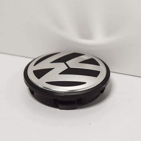 Alloy Wheel Centre Cap Satin Black High Chrome 65mm - 2 Pack