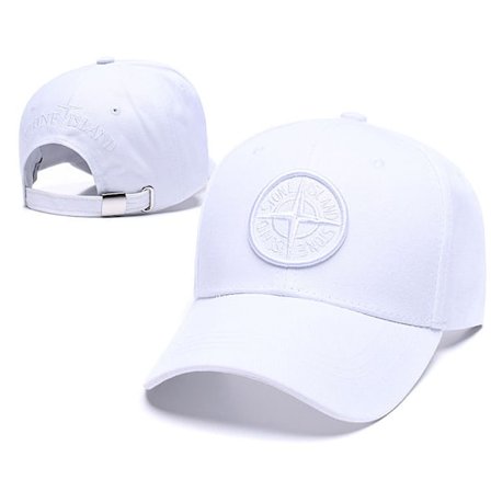 Mænds Baseball Cap Justerbar Hat Unisex Golf Hat Hvid