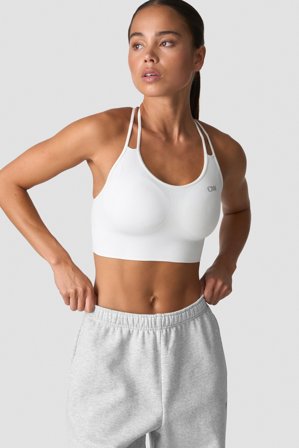 ICANIWILL - Define Seamless Sports Bra White - Sports-BH - Damer - Træningstøj fra ICIW