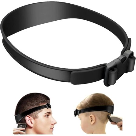 Halsrakningsmall och frisyrguide, Justerbar böjd hållbar silikonhårband för DIY-frisyrer Ton och avsmalnande guide för hårklippningar