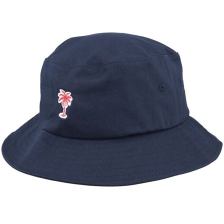 Iconic - Blå bucket Hatt - Summer Palm Logo Navy Bucket @ Hatstore