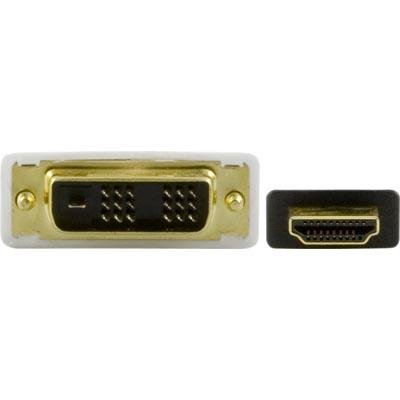 Deltaco Videokabel - enkeltlenke - HDMI (hann) til DVI-D (hann) - 3 m