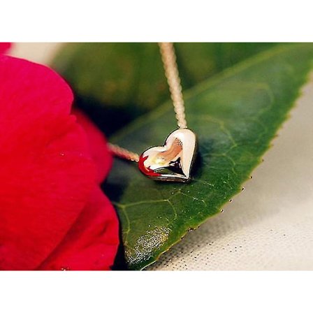 Fashion Women Gold Heart Bib Statement Chain Pendant Necklace Jewelry