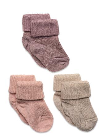 Ida Glitter Socks - 3-Pack Sockor Strumpor Multi/patterned Mp Denmark