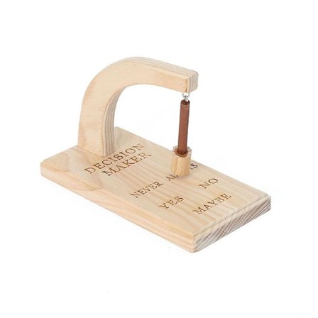 Pendel i trä för beslutsfattande, magnetisk, svängande boll, prydnadsföremål, hantverk