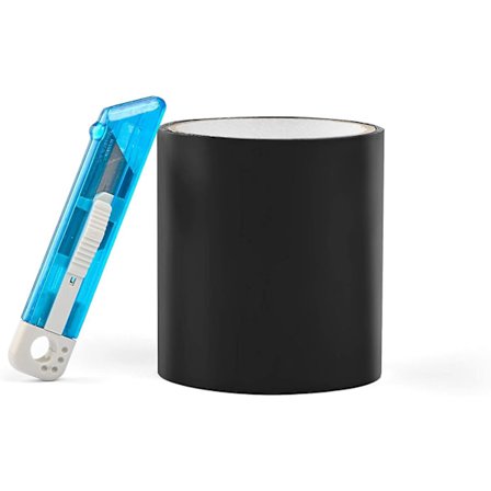 Reparasjonsteip - Vanntett - Reparasjon - Tetning - Jevne overflater våte eller i vann - Maskeringstape - Svart - Vanntett tape - 100mm X 1.5m