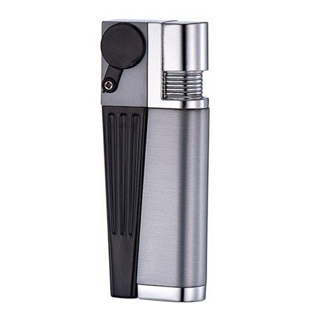 2023 Nytt Oblique Fire Open Fire Lighter Uppblåsbar Pipe Lighter Läder Presentförpackning (Beställningsnotering Deflation)