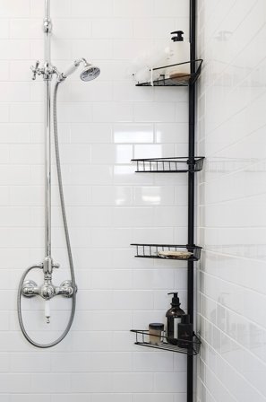 Jotex - Hjørnehylle Black mdf / metall - LIS - Kjøp Baderomstilbehør hos Jotex