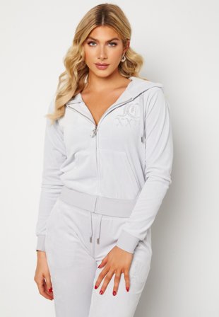 Juicy Couture Numeral Robertson Hoodie Quiet Grey Klær