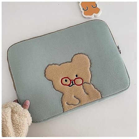 Laptopfodral Väska För Cartoon Glasögon Björnen Ipad Pro Tablet Sleeve Inch Laptop Inner Bag|Kosmetika