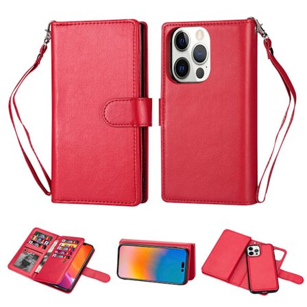 Stilrent 9-Kort Pl nboksfodral - iPhone 14 Pro Max