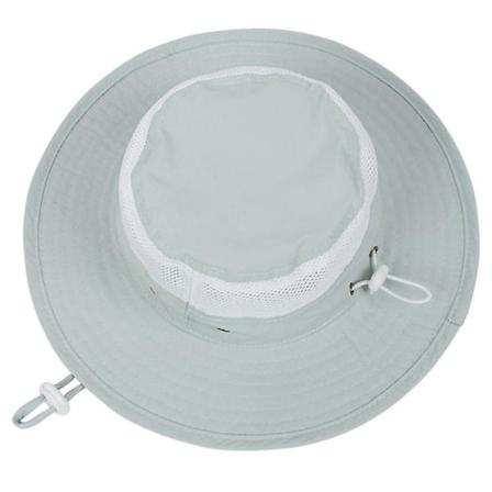 Solhat med bred skygge til småbørn og børn - Solbeskyttelse - Åndbar mesh - Sammenfoldelig - Sommerhat til udendørs brug - Fiskerhat med hagerem - 0-6