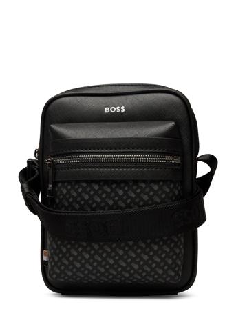 Zair_M_Ns_Zip Bags Crossbody Bags Svart BOSS*Betinget Tilbud