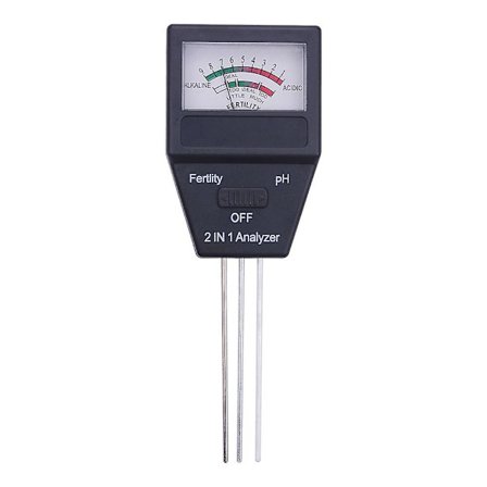1 i Jord pH-måler Fertilitetstester Jordtester Analysator Probemåler Kompatibel med Have Gård Græsplæne Indendørs Udendørs Plantepleje