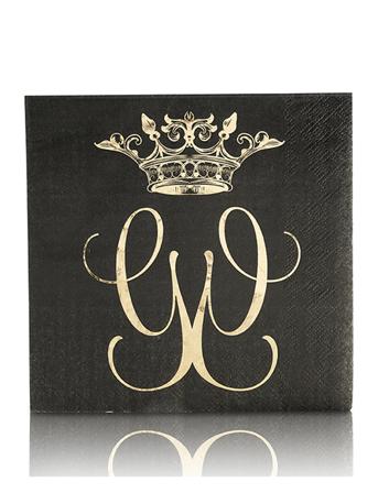 Royal Napkin 20-Pack Black Carolina Gynning