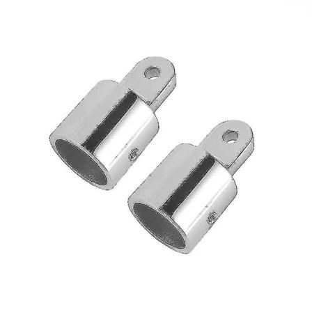 Yläkannen ulkoiset silmäpäät veneen liittimet vähemmän terästä E Ware, sopii 7/8 tuuman pyöreään putkeen (2 kpl, hopea)
