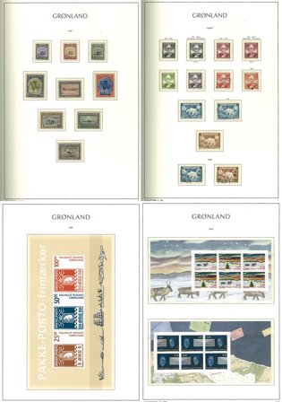 Grønland til 2008 - Samling i 1 frimärksalbum