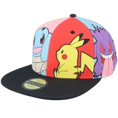 Difuzed - Multi snapback Keps - Pokémon Multi Pop Art Snapback @ Hatstore
