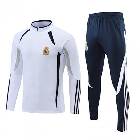 Real Madrid Fotbollsträningsdräkt Långärmad Jacka Jersey Dräkt Höst och Vinter Argentina Halv-Dragkedja Tröja Höst och Vinter Stil