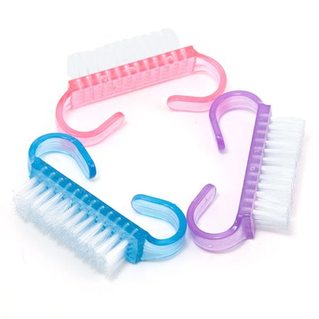 Pakke med 9 negl børster Hånd Rengjøring Manikyr Pedikyr Negl Skrubb