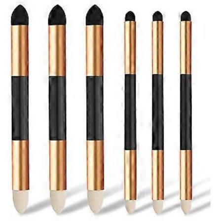 6 st Konstnär Blandningssvamp Penna, 2 Storlekar Dubbeländad Detalj Blandningsstubbe Penna Skisspenna Borste