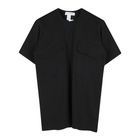 Comme des Garçons, TWO Pocket T-Shirt Zwart, Heren, Maat:M
