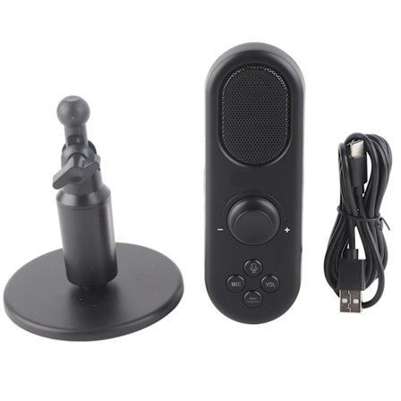 USB-mikrofon med støjreduktion, Plug and Play PC-kondensatormikrofon med efterklangsbehandling til OS X, Windows, PS5