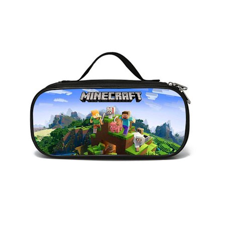 Minecraft penal tegneserie pennveske student skrivebordsskuff skolemateriell barn voksen arrangørveske