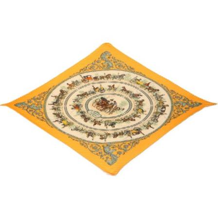 Hermès Vintage, Pre-owned scarf Geel, Heren, Maat:ONE Size