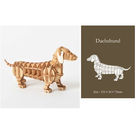 Trepuslespill Monteringsmodell DACHSHUND DACHSHUND