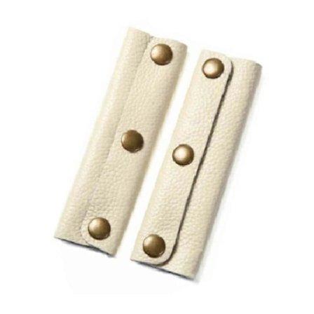 2 stk. Veskehåndtak Beskyttelse Anti-kvelning Håndknapper Imitert Skinn Komfortabel Berøring Koffert Håndtak Omslag Bagasje Dekor KAESI [DB]