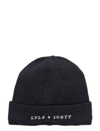Script Beanie Navy Lyle & Scott