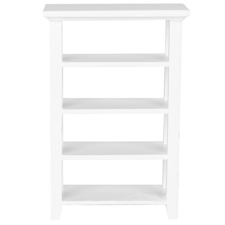 Pieni puinen 4-kerroksinen hyllyteline 1:12 nukkekodin lisävarusteille