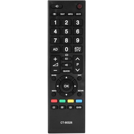 CT-90326 Multifunktionel Fjernbetjening til Udskiftning af TV til Toshiba Controller - 14*4*2 cm