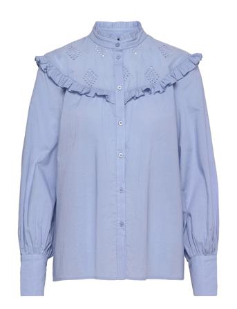 Rienna Eudora Shirt Blue Bruuns Bazaar