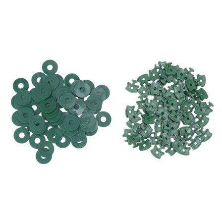 100 stk. drivhus drejeklips i plast til fastgørelse af skygge med skiver til drivhusisolering boblefolie